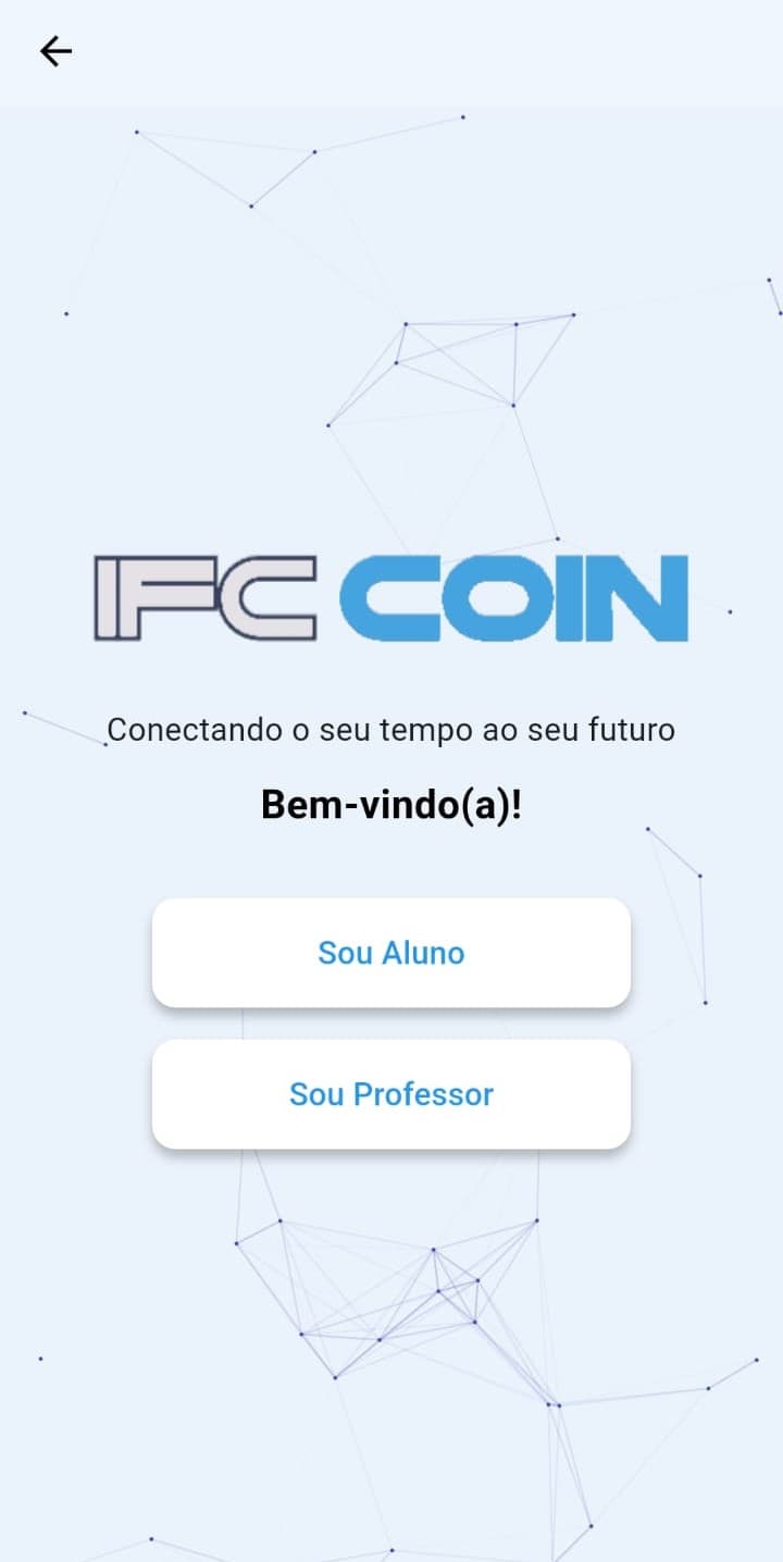 Tela 1 do aplicativo IFC Coin